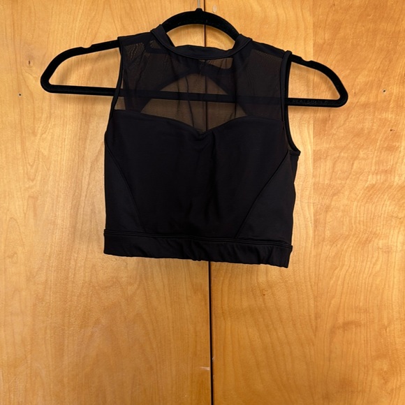 Bloch high neck sweetheart open back tank crop top - Picture 2 of 6